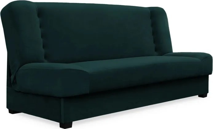 Sofa z Funkcją Spania PIANO Rozkładana Wersalka Dwuosobowa Zielona Nowoczesna do Salonu