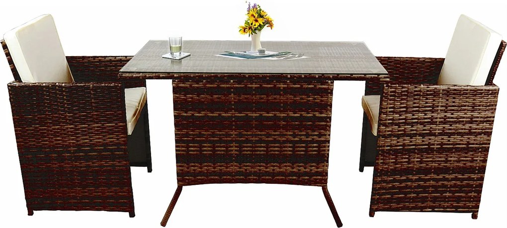 3-pokojowy zestaw mebli ogrodowych Rattan