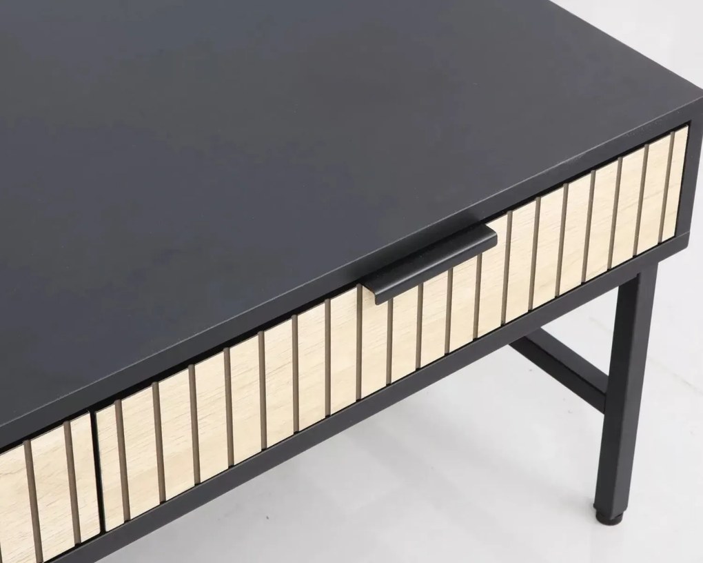 Ława MAGO 100x48 dąb/czarny mat SIGNAL
