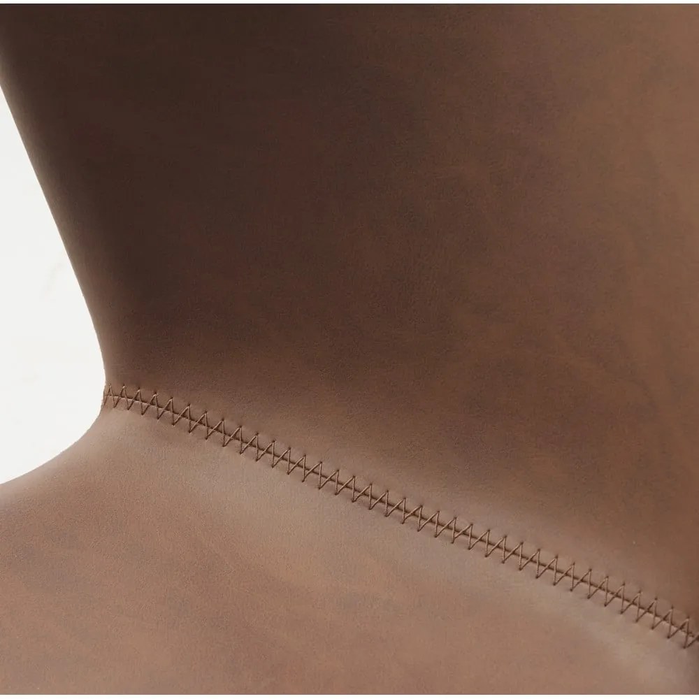 Koniakowe krzesło z imitacji skóry Teslin – Unique Furniture