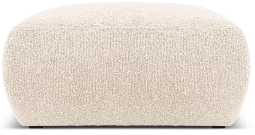 Beżowy puf z materiału bouclé Molino – Micadoni Home