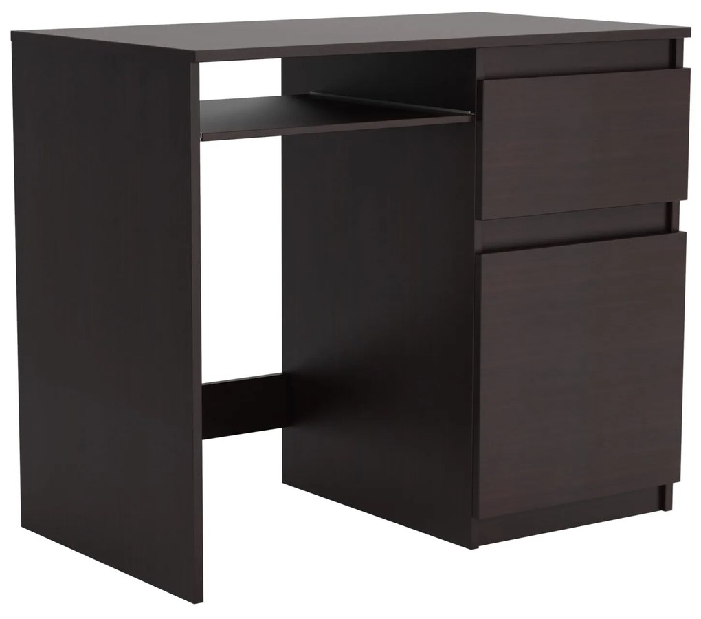 Biurko komputerowe młodzieżowe szkolne 90 cm REMI1 Wenge