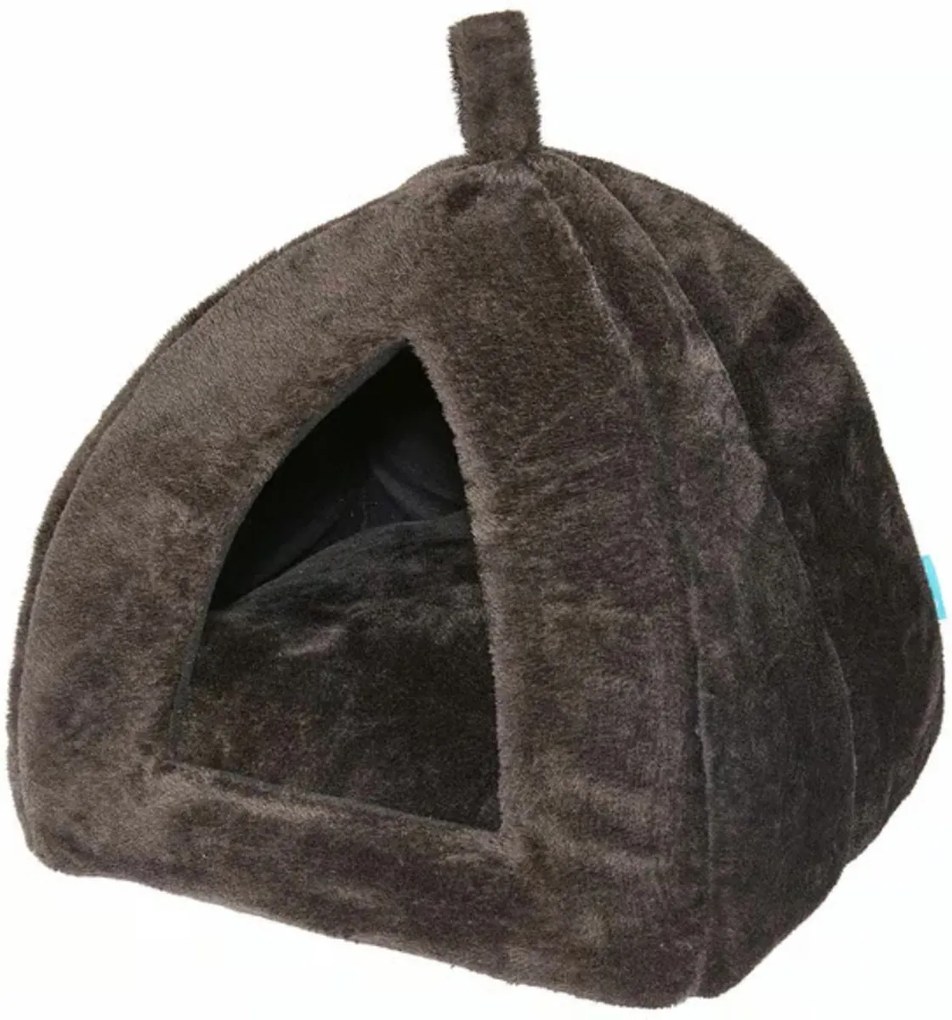 Pluszowe legowisko dla psa/kota HUISE 40x35 cm, czarne