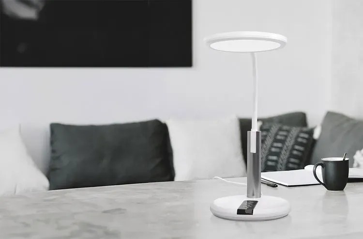 Biała lampka biurkowa LED z elastycznym ramieniem - 12X A683 B3-B00