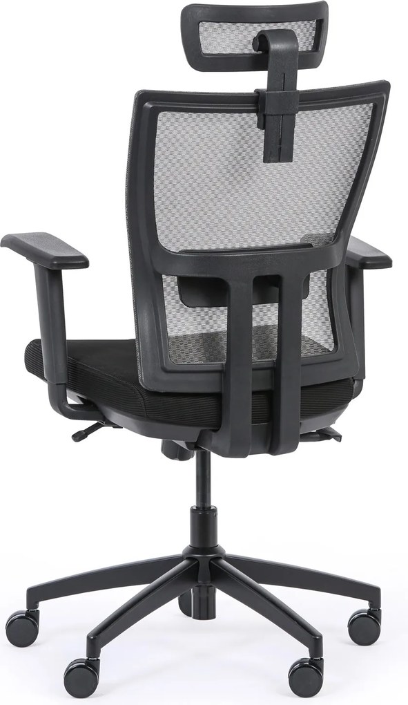 Krzesło biurowe AM, czarny/szary