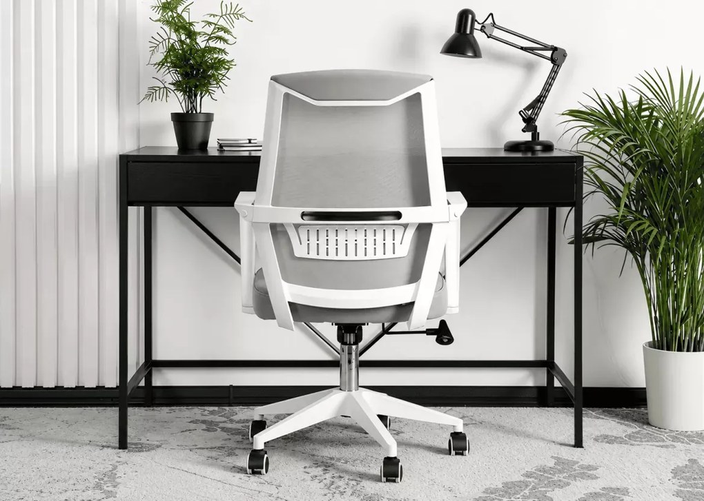Fotel biurowy Cinema – ergonomiczny fotel obrotowy z mechanizmem TILT, szary