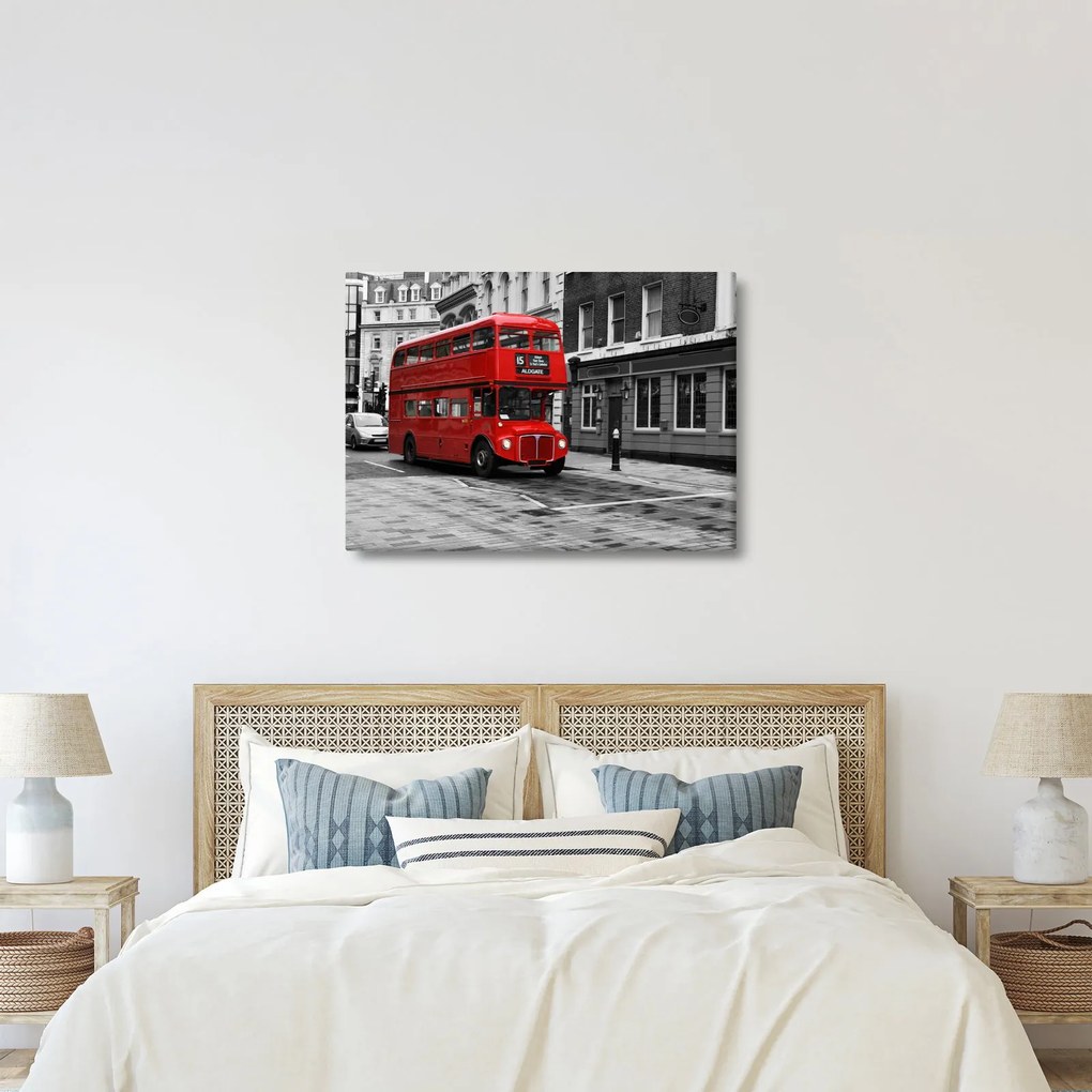 Obraz - Londyn z autobusem (70x50 cm)