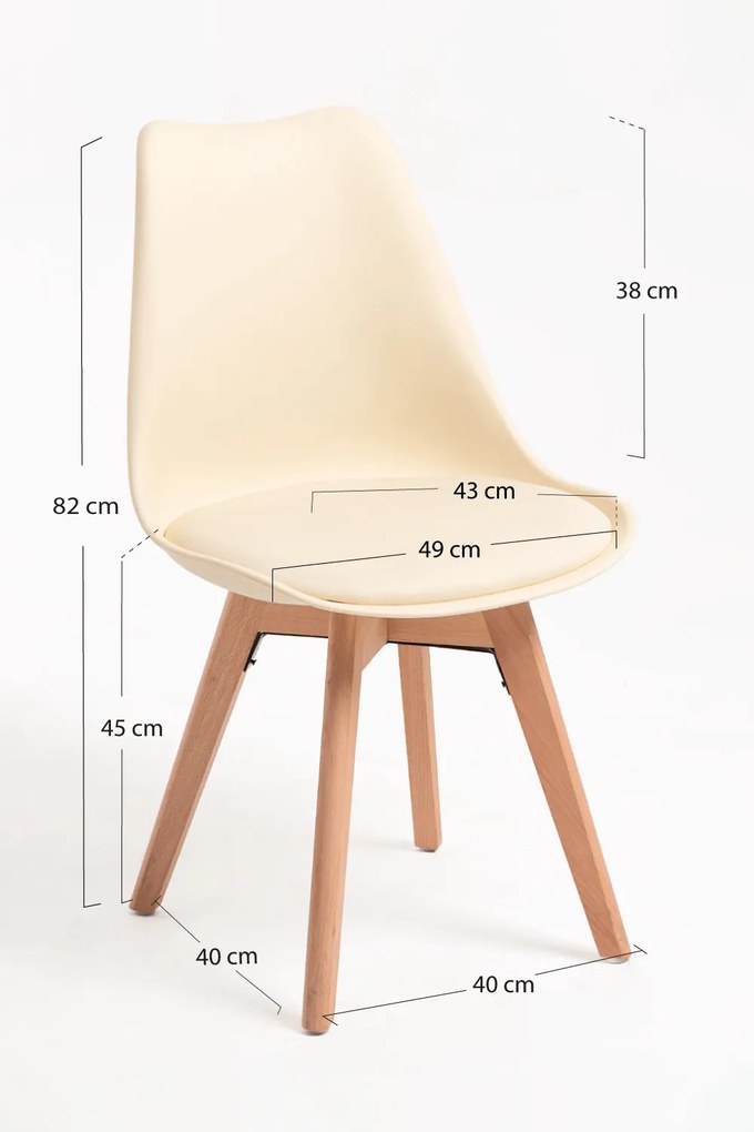 Zestaw 4 krzese Synk Basic