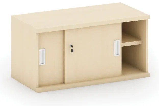 Nadstawka z przesuwnymi drzwiami MIRELLI, 800 x 400 x 400 mm, brzoza
