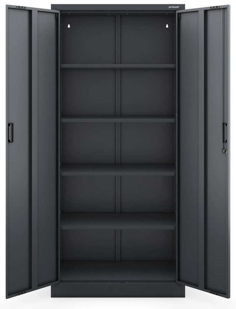 Szafa metalowa biurowa antracytowa:  JAN Compact 1750 x 800 x 400 mm