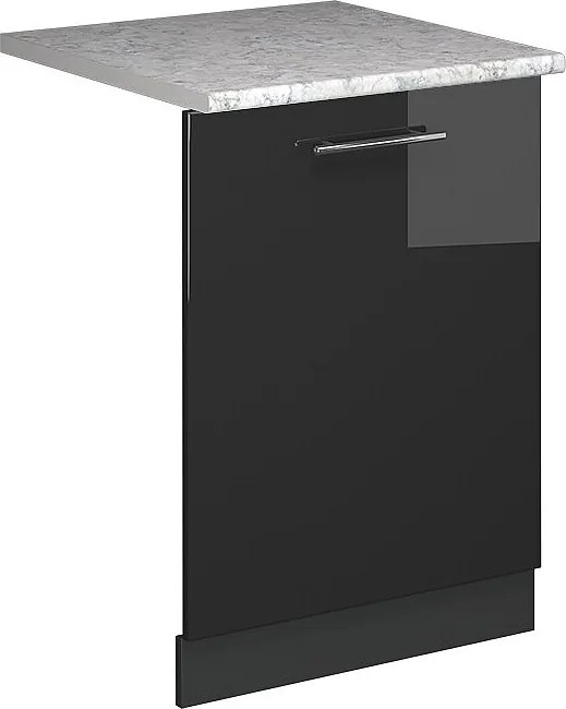 Panel przedni zmywarki antracyt wysoki połysk 60x1.6x81.8 fame-line