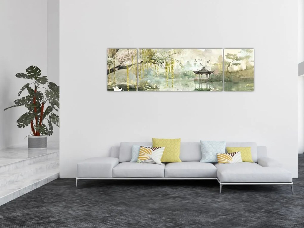 Obraz - Chińskie jezioro (170x50 cm)