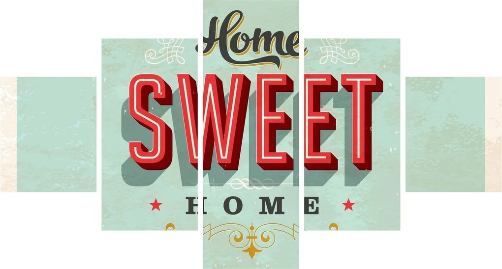 Obraz - Home sweet home (125x70 cm)