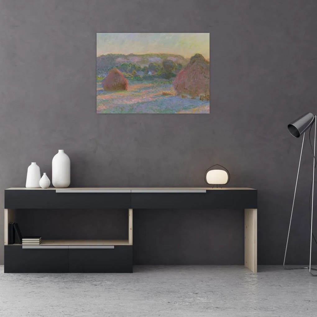 Obraz - Claude Monet, Stacks of Wheat (End of Summer) , reprodukcje (70x50 cm)