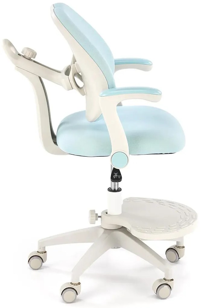 Dziecięcy niebieski obrotowy do biurka fotel C6-W85