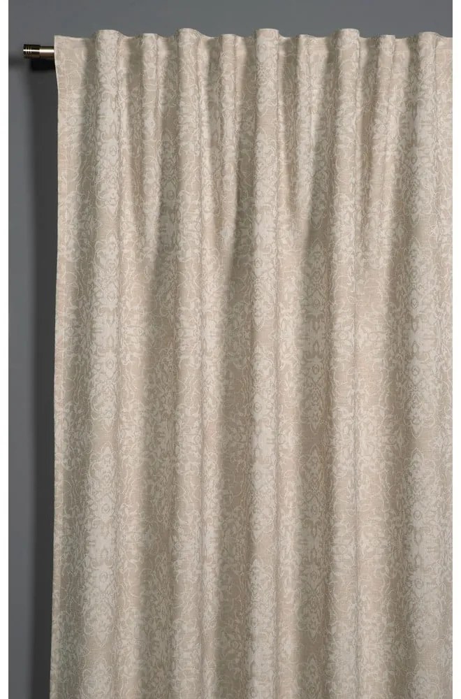 Beżowa żakardowa termiczna zasłona zaciemniająca 140x245 cm Ornament – Sehlbach