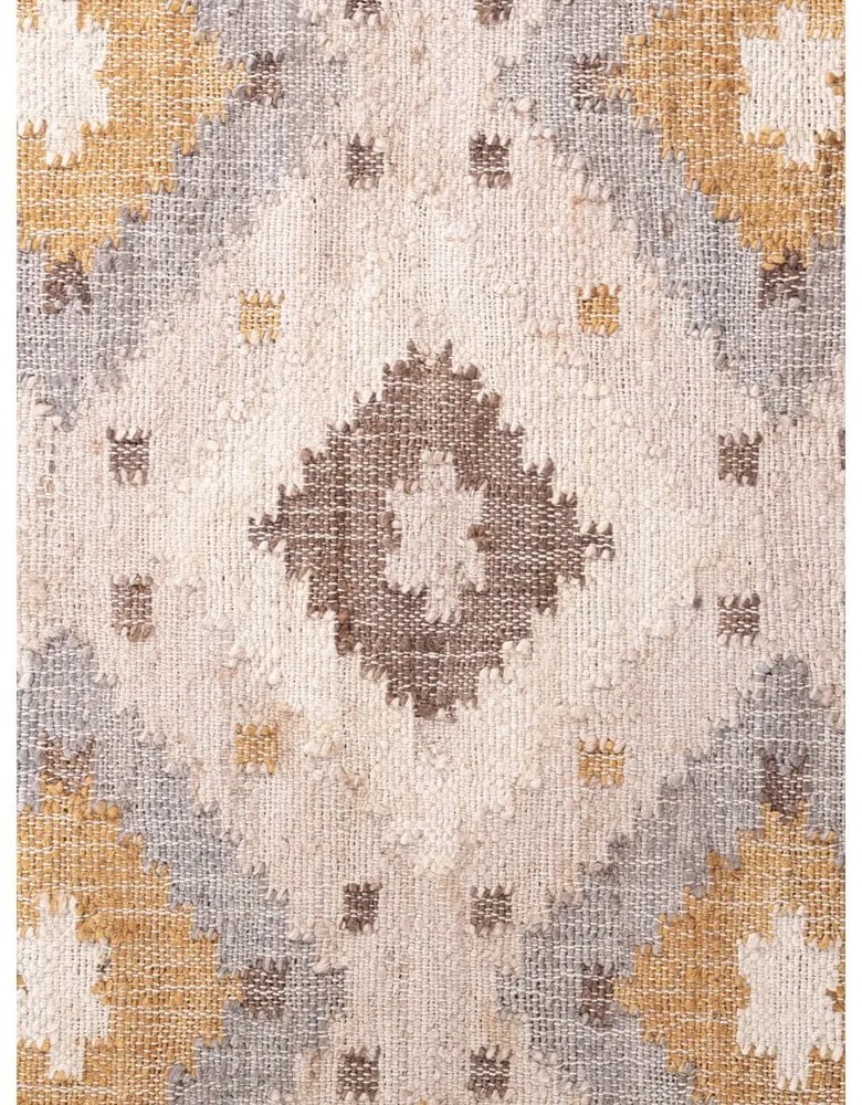 Kremowy chodnik z juty tkany ręcznie 80x200 cm Roya Imani – Elle Decoration