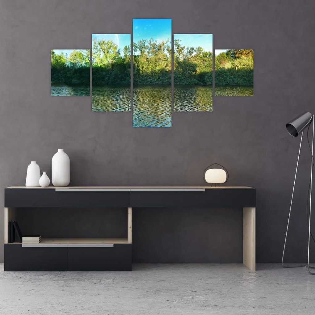 Obraz - jezioro (125x70 cm)