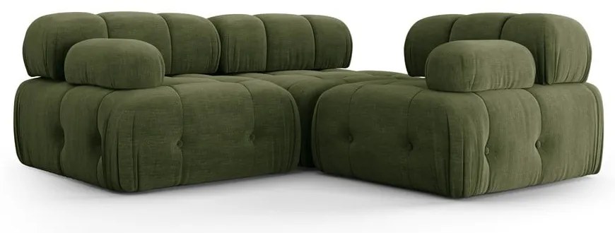 Ciemnozielona sofa 288 cm Ferento – Cosmopolitan Design
