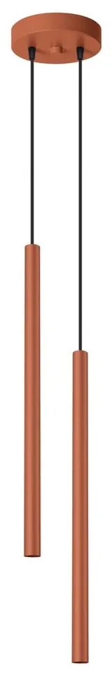 Ceglasta lampa wisząca ø 15 cm Fideus – Sollux