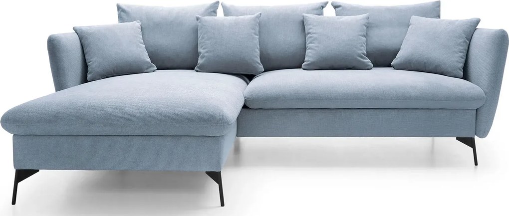 Szaroniebieski narożnik z funkcją spania N7-F07