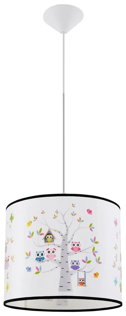 Lampa wisząca SOWY 40 biała SOLLUX  LIGHTING