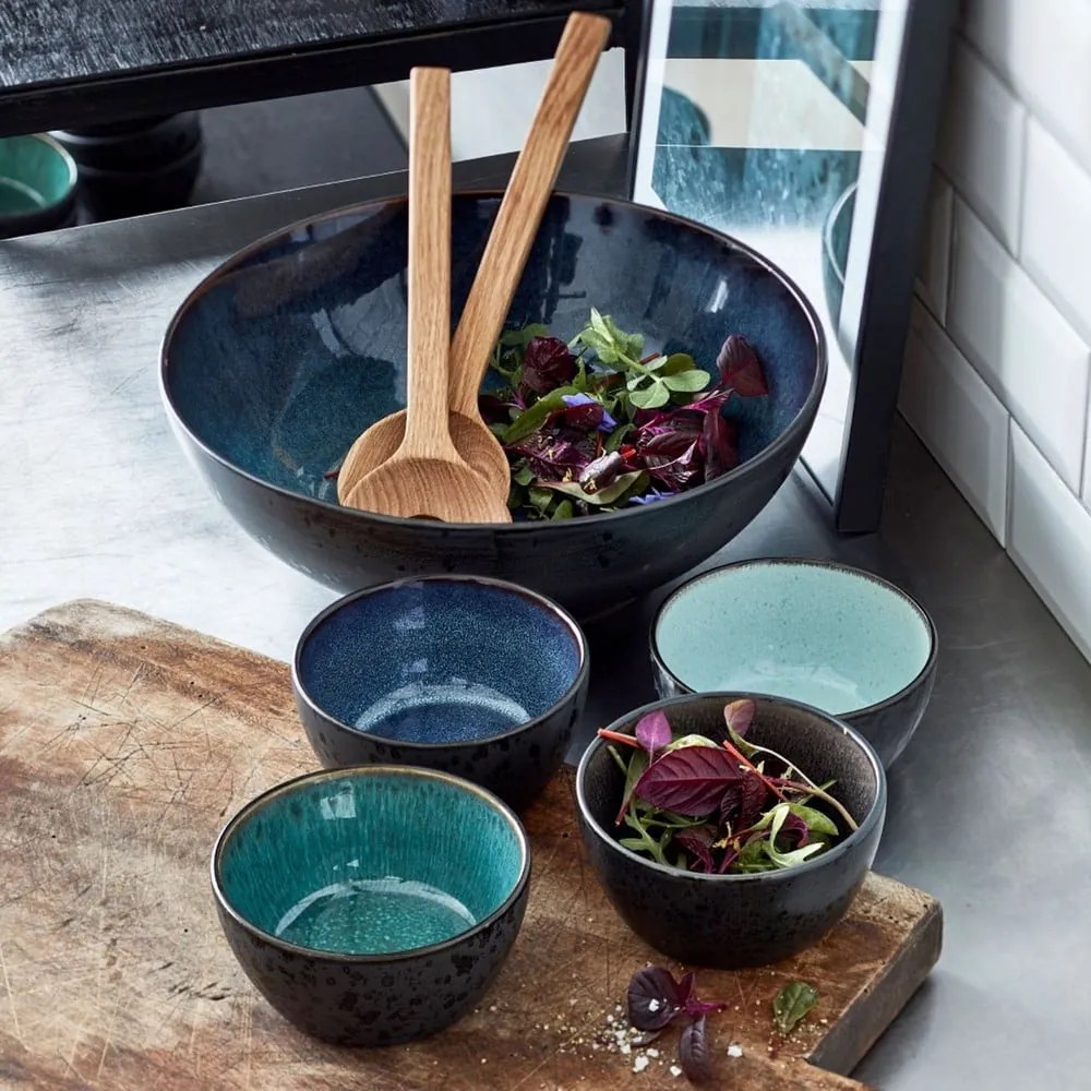 Zielona/czarna kamionkowa miska 200 ml Gastro Green/Black – Bitz