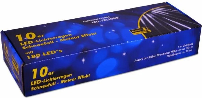 Lampki choinkowe z efektem wodospadu - zimna biel