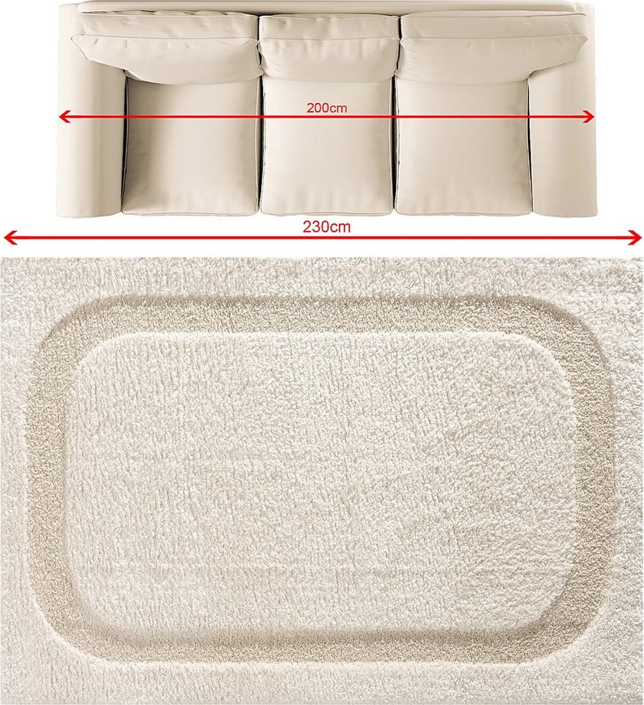 Dywan Halo cream 160x230 cm