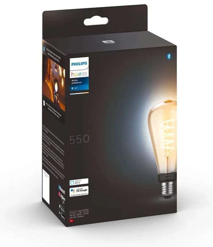 Inteligentna żarówka filamentowa z gwintem E27, 7 W White ambiance – Philips Hue