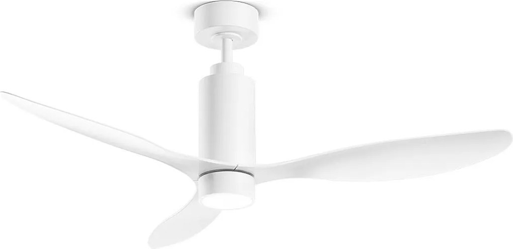 Wentylator sufitowy Perenz 7198 B CT biały z oświetleniem – Ø 132 cm, 3 łopatki, 6 prędkości, silnik prądu stałego 35 W, cichy