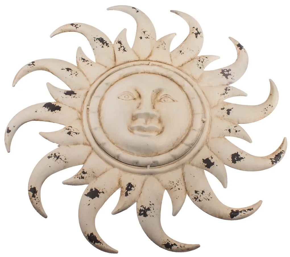 Dekoracja metalowa na ścianę Słońce, 50 x 50 x 3 cm