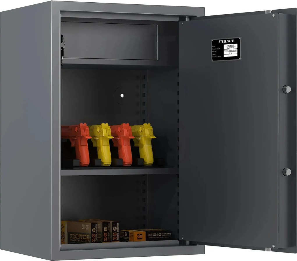 Sejf meblowy PRAKTIK 65 EL, elektroniczny S1, 650 x 440 x 360 mm, 79 l