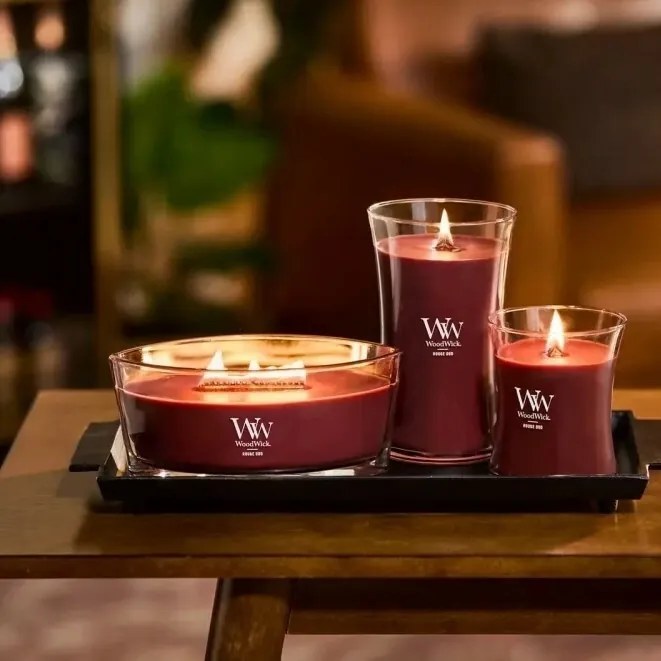 WoodWick Świeca zapachowa w dużym wazonie RougeOud, 609 g
