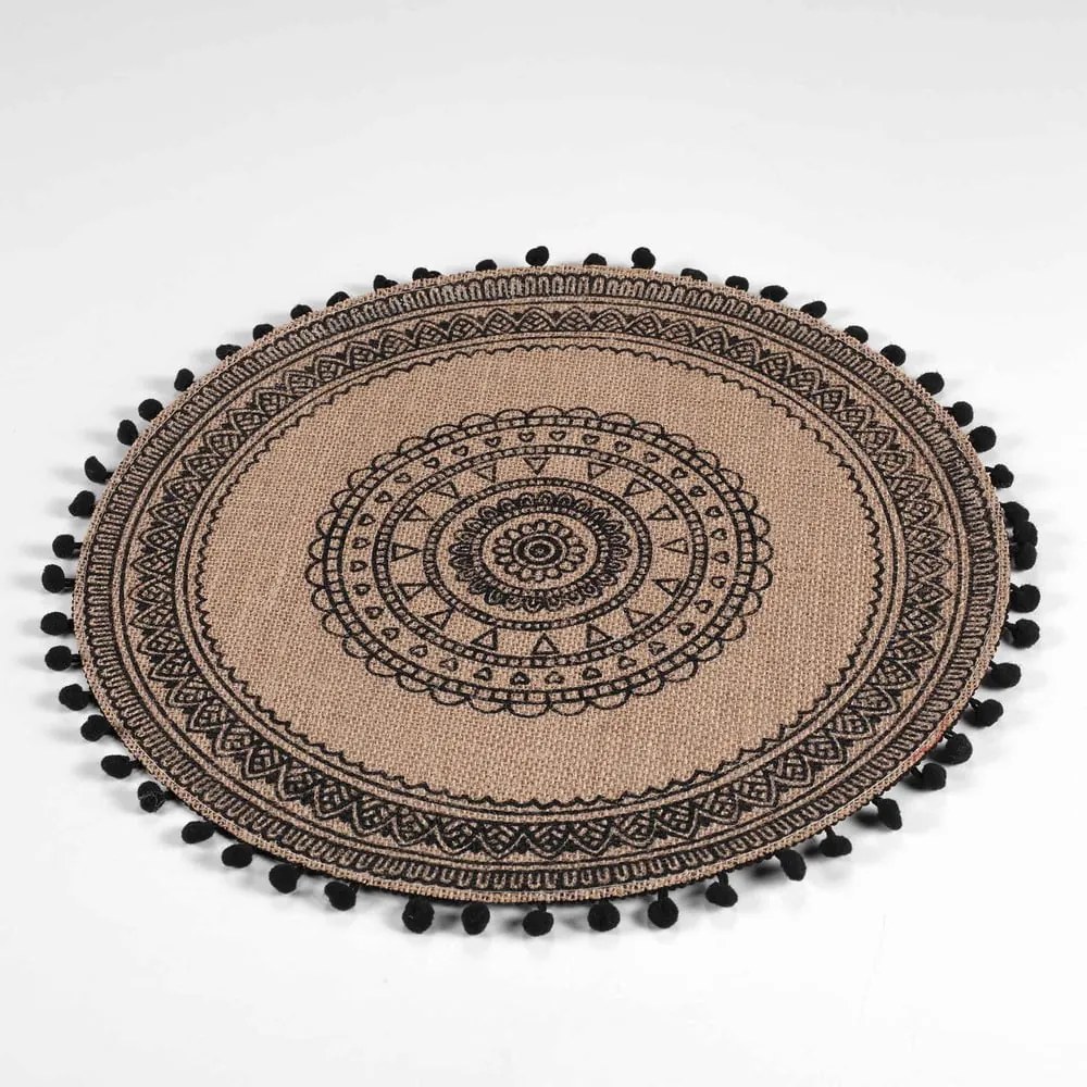 Mata stołowa z juty ø 38 cm Renata – douceur d'intérieur
