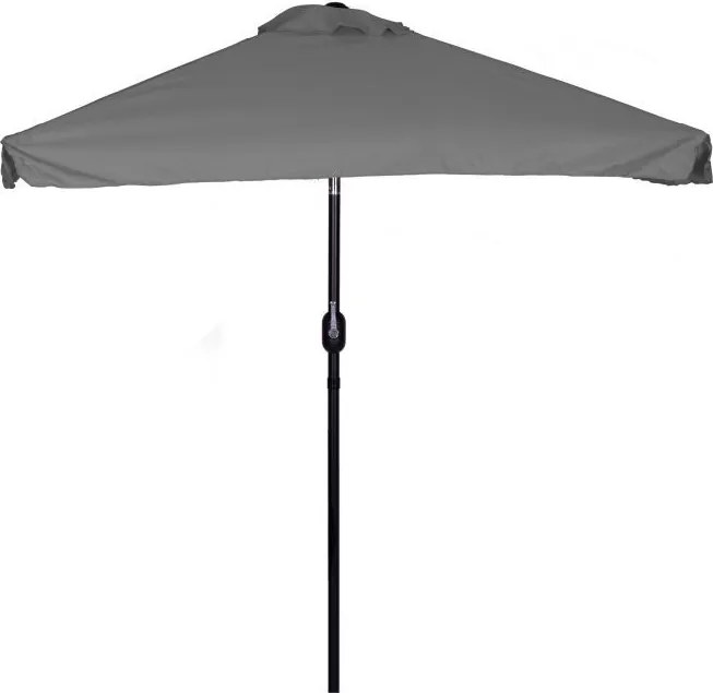 Parasol ogrodowy składany UM019 z regulacją kąta nachylenia, szary