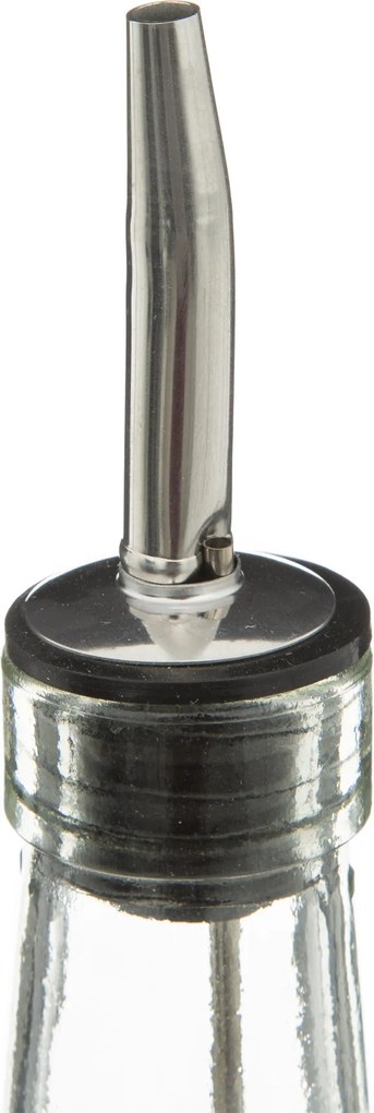 Butelki na oliwę i ocet z dozownikiem + stojak bambusowy