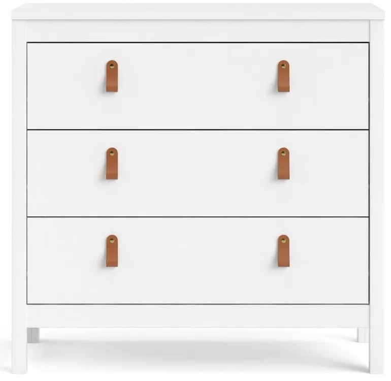 Biała niska komoda 82x80 cm Madrid – Tvilum