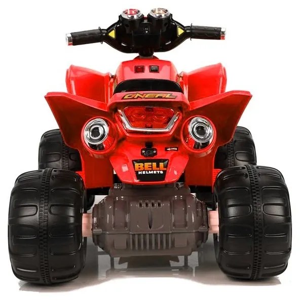 Quad na akumulator duże koła czerwony