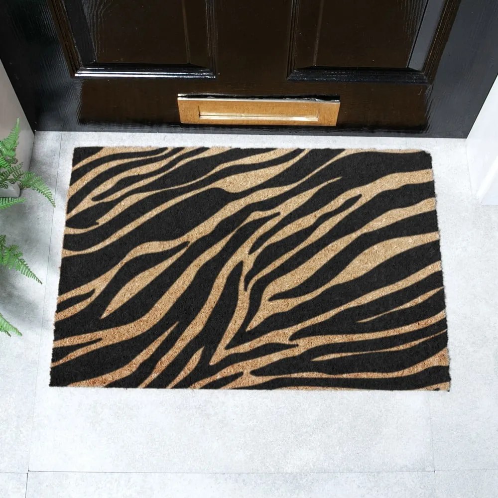 Wycieraczka z włókna kokosowego 40x60 cm Zebra – Artsy Doormats