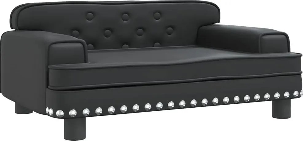 Minimalistyczna czarna kanapa dla dzieci N9-S27