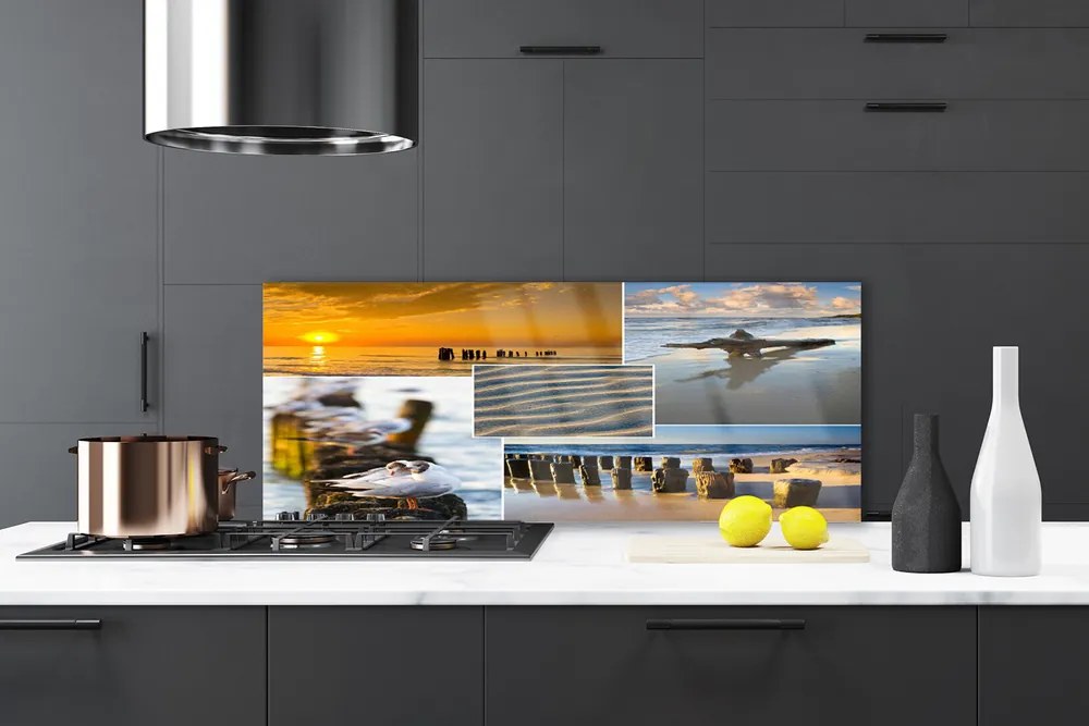 Panel nad blat kuchenny Lazurowy Ocean i Piasek