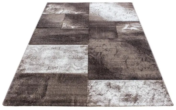 Dywan nowoczesny Hawaii Kwadraty beżowo-szary 80 cm x 150 cm