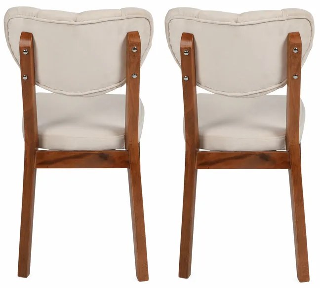 Zestaw krzeseł do jadalni Elma Beige, 2 szt.