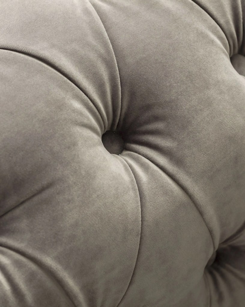 Fotel Chesterfield Classic Velvet Grey 118x96x77cm