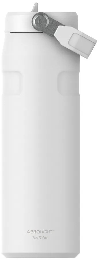 Biały termos ze stali nierdzewnej 700 ml IceFlow™ Bottle Flip Straw 2.0 Frost – Stanley