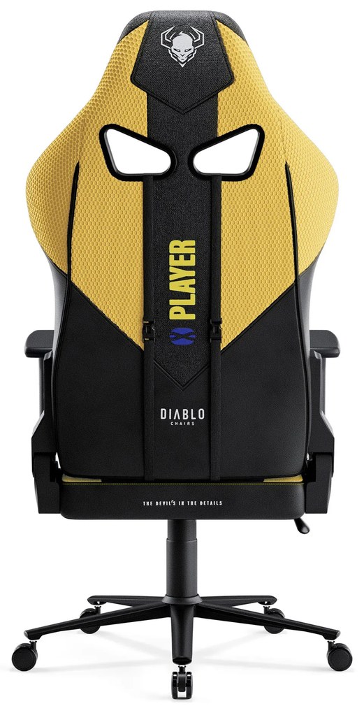 Materiałowy fotel gamingowy Diablo X-Player 2.0 King Size, Dark Sunflower