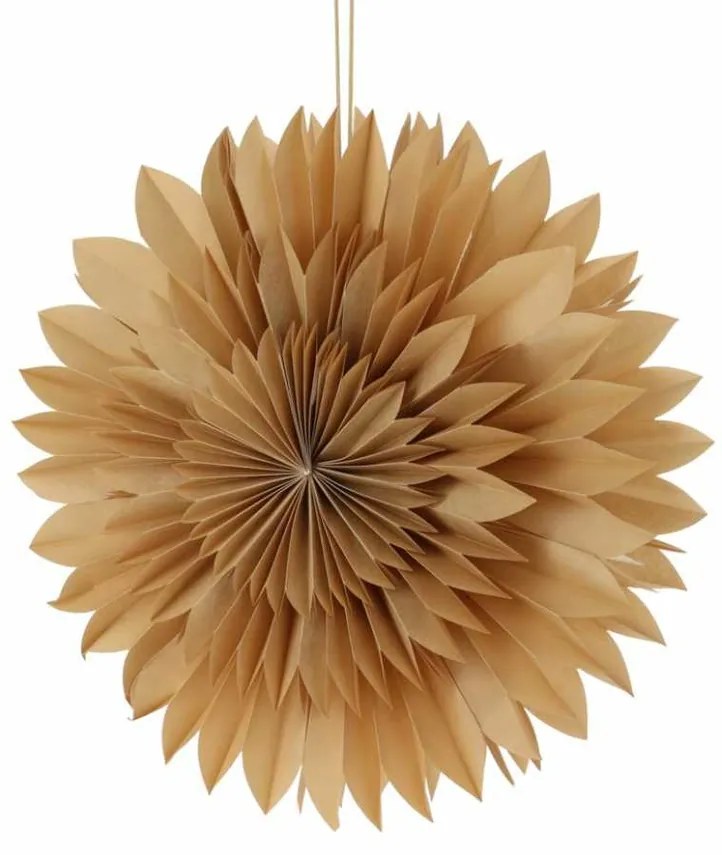 Dekoracja wisząca papierowa gwiazda Gold, 50 cm