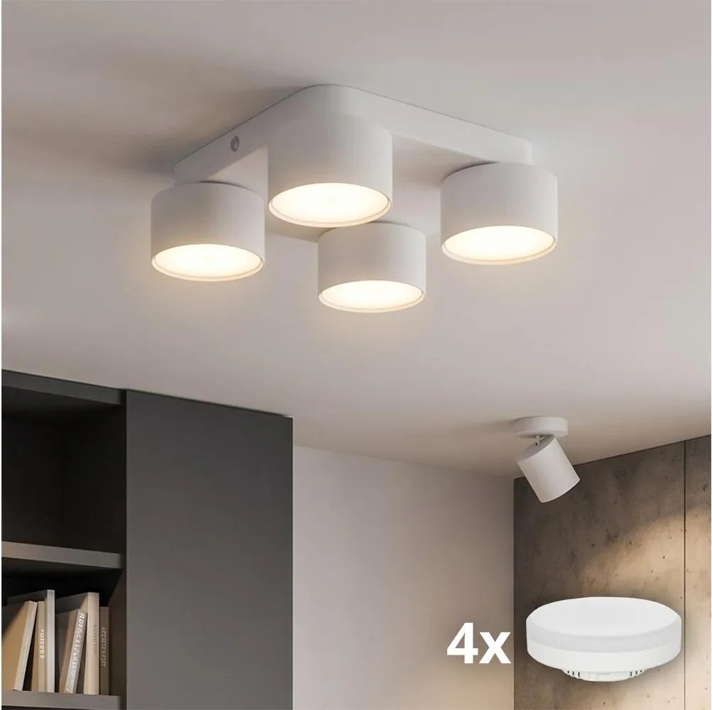Oprawa sufitowa LED SPACE 4xGX53/15W/230V biała