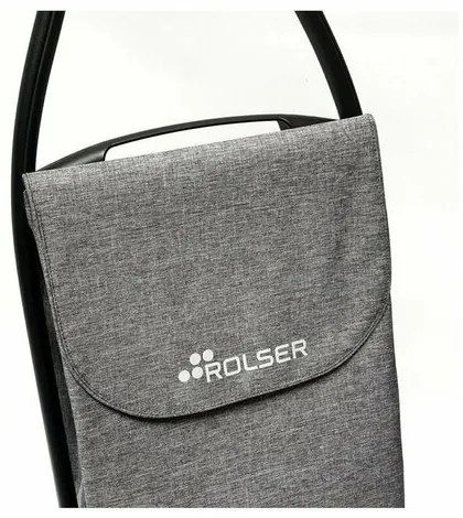 Rolser Torba na kółkach Com Tweed 8 Black Tube,szara